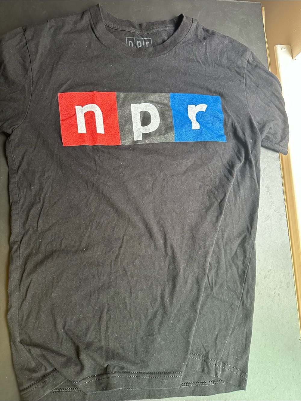 NPR National Public Radio Color Logo Tee - Soft Black